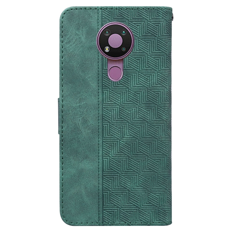For Nokia 3.4 Geometric Embossed Leather Phone Case