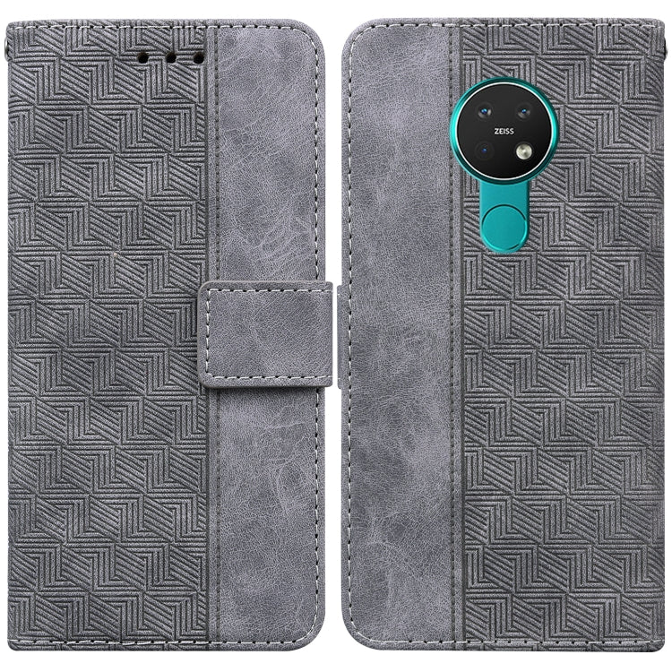 For Nokia 6.2 / 7.2 Geometric Embossed Leather Phone Case