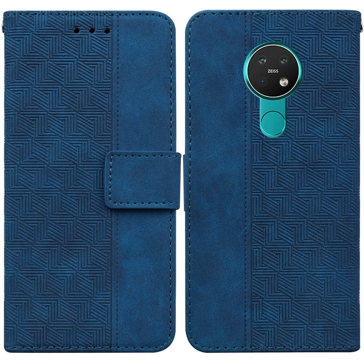For Nokia 6.2 / 7.2 Geometric Embossed Leather Phone Case