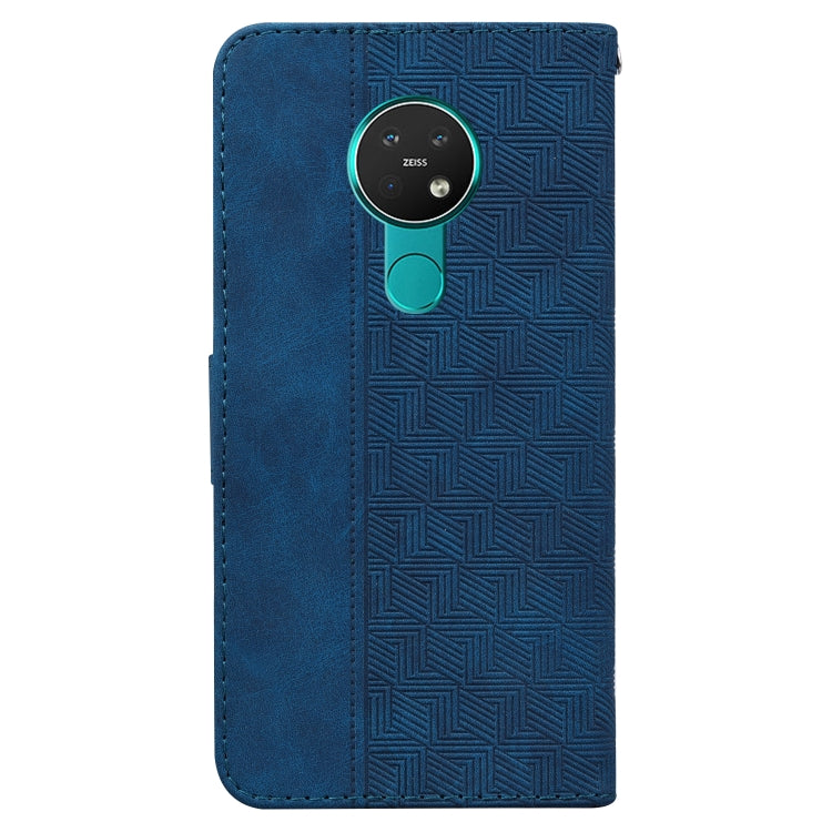 For Nokia 6.2 / 7.2 Geometric Embossed Leather Phone Case