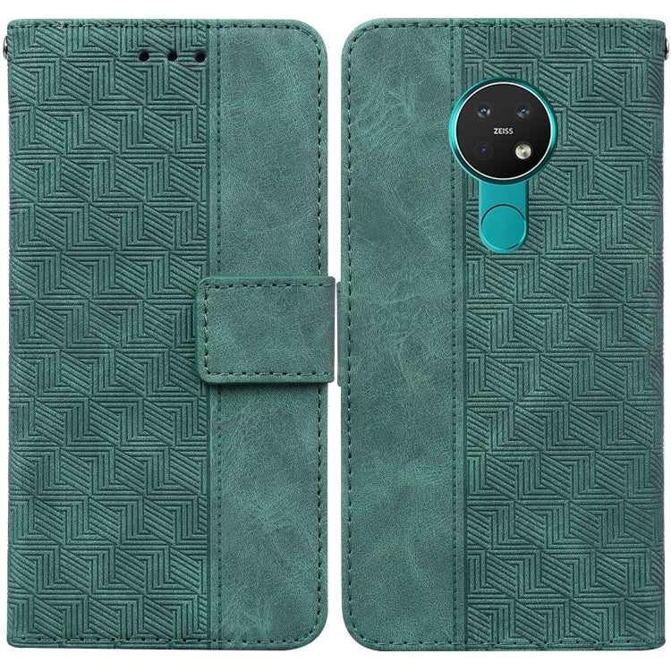 For Nokia 6.2 / 7.2 Geometric Embossed Leather Phone Case