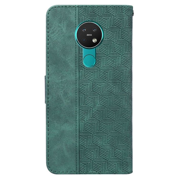 For Nokia 6.2 / 7.2 Geometric Embossed Leather Phone Case