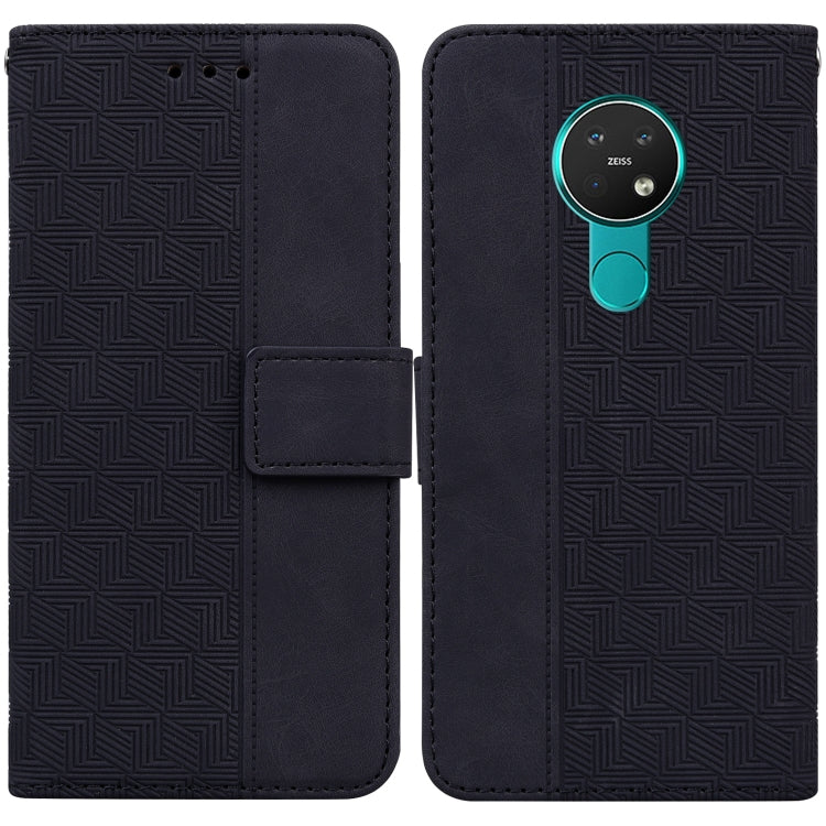 For Nokia 6.2 / 7.2 Geometric Embossed Leather Phone Case