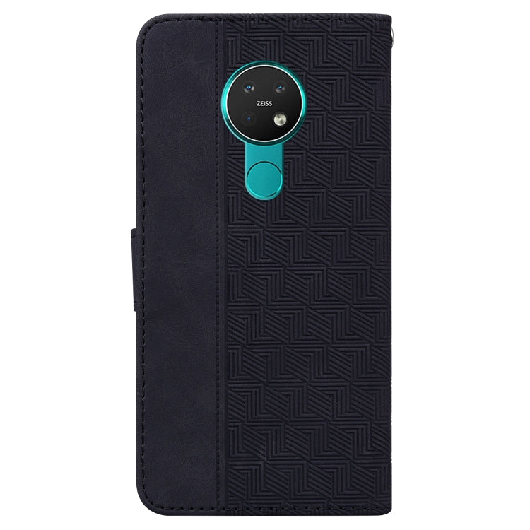 For Nokia 6.2 / 7.2 Geometric Embossed Leather Phone Case