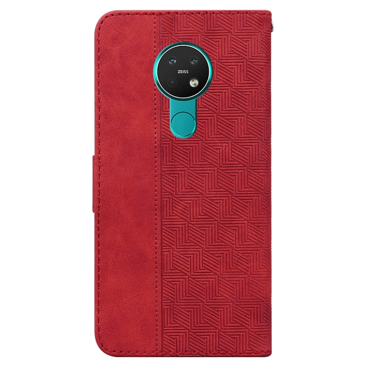 For Nokia 6.2 / 7.2 Geometric Embossed Leather Phone Case