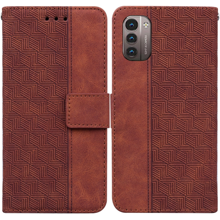 For Nokia G11 / G21 Geometric Embossed Leather Phone Case