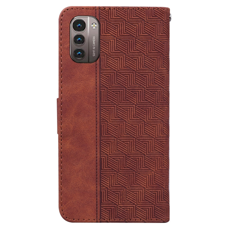 For Nokia G11 / G21 Geometric Embossed Leather Phone Case
