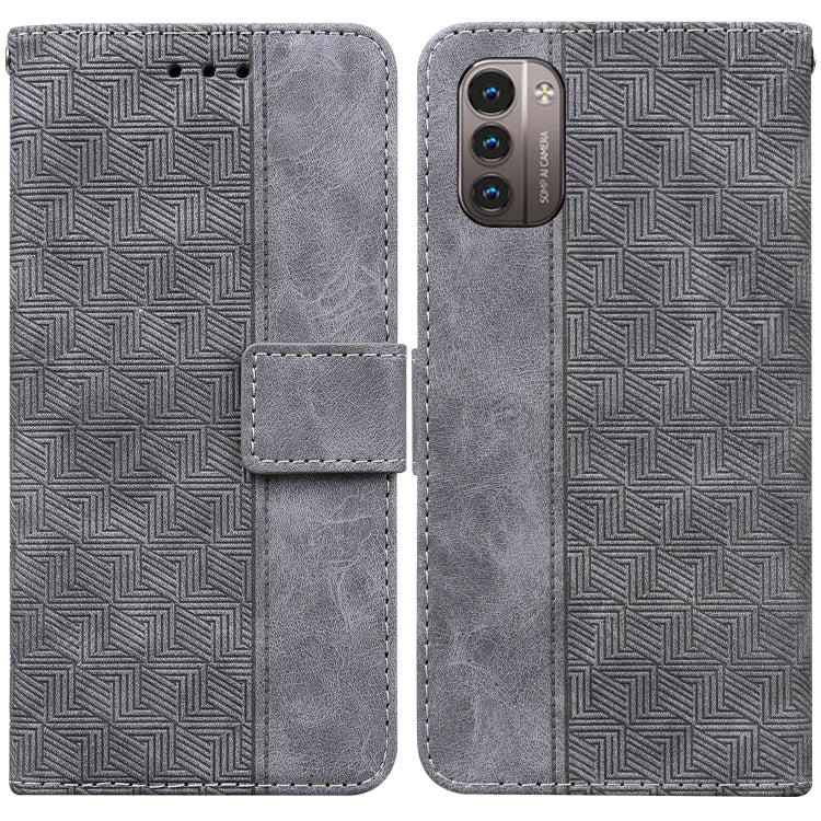 For Nokia G11 / G21 Geometric Embossed Leather Phone Case
