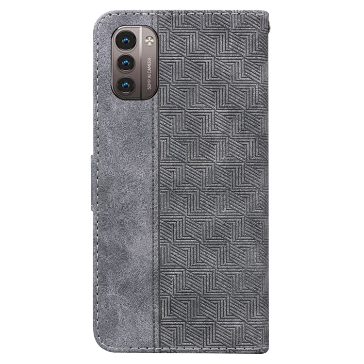 For Nokia G11 / G21 Geometric Embossed Leather Phone Case
