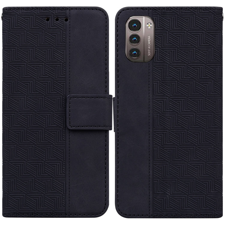 For Nokia G11 / G21 Geometric Embossed Leather Phone Case