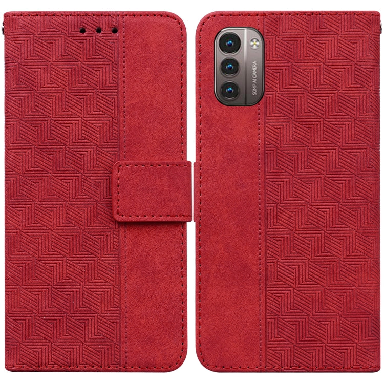 For Nokia G11 / G21 Geometric Embossed Leather Phone Case