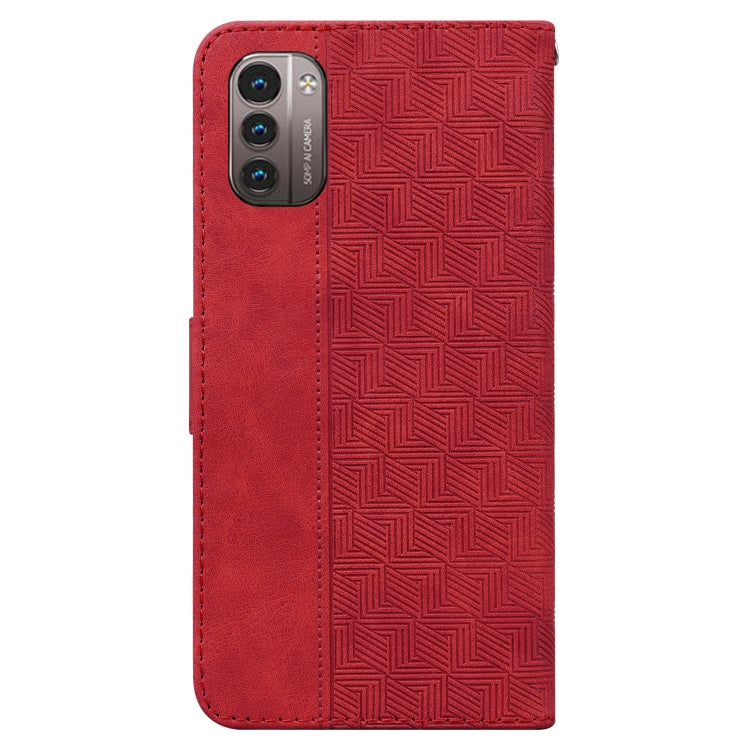 For Nokia G11 / G21 Geometric Embossed Leather Phone Case