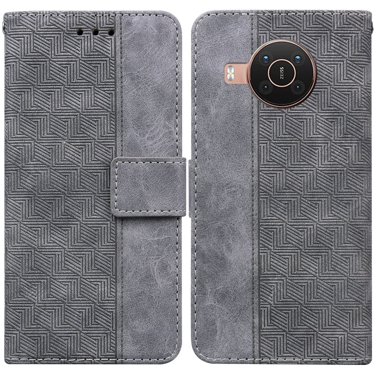 For Nokia X10 / X20 Geometric Embossed Leather Phone Case