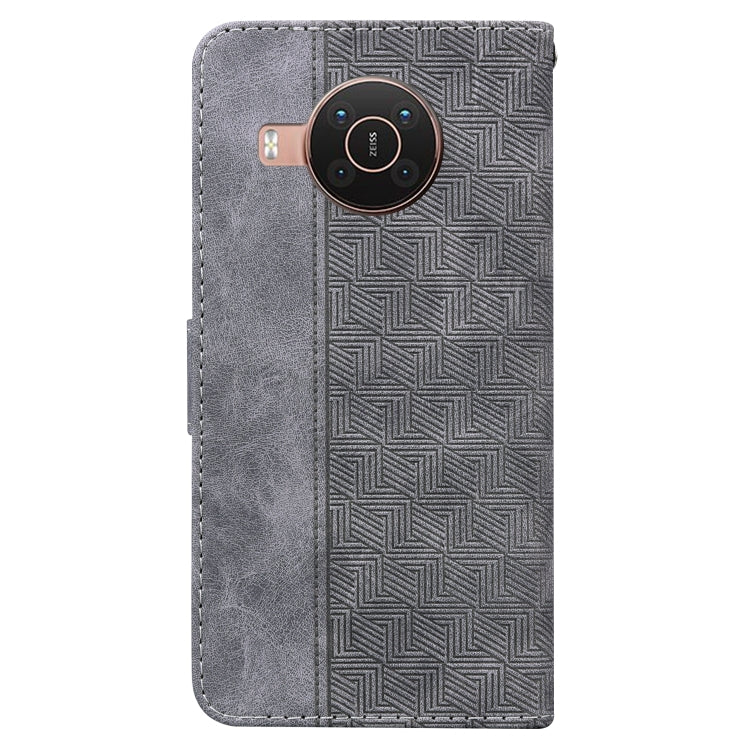 For Nokia X10 / X20 Geometric Embossed Leather Phone Case