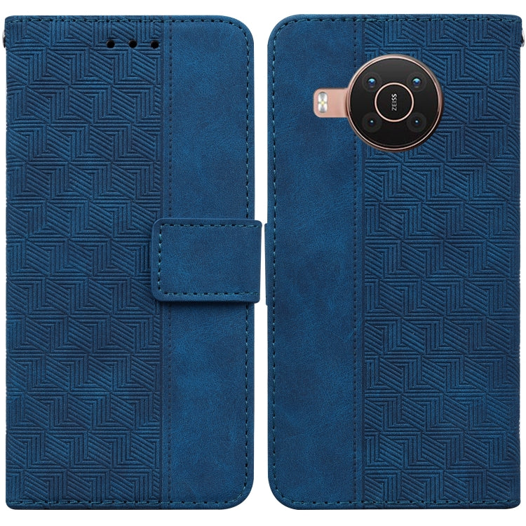 For Nokia X10 / X20 Geometric Embossed Leather Phone Case
