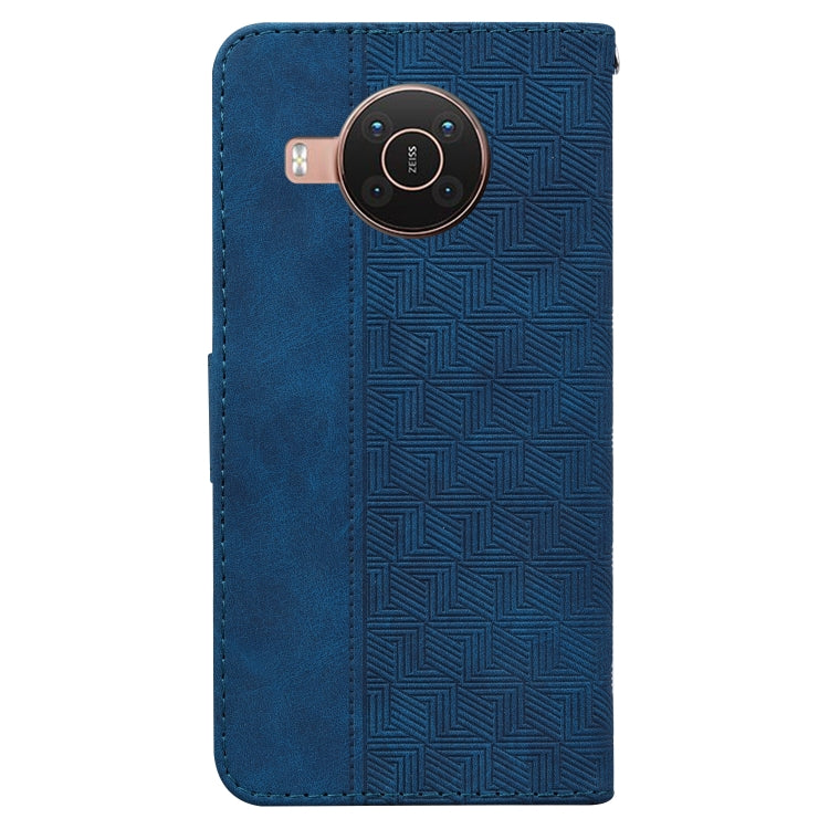 For Nokia X10 / X20 Geometric Embossed Leather Phone Case
