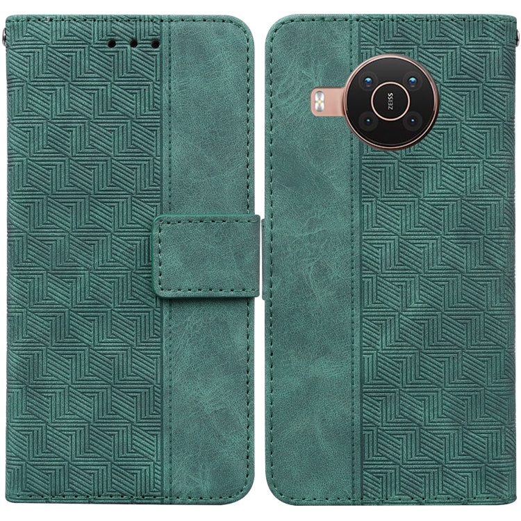 For Nokia X10 / X20 Geometric Embossed Leather Phone Case