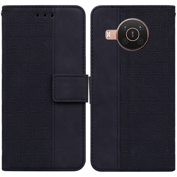 For Nokia X10 / X20 Geometric Embossed Leather Phone Case
