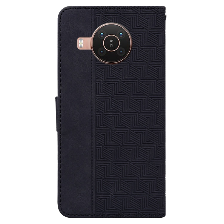 For Nokia X10 / X20 Geometric Embossed Leather Phone Case