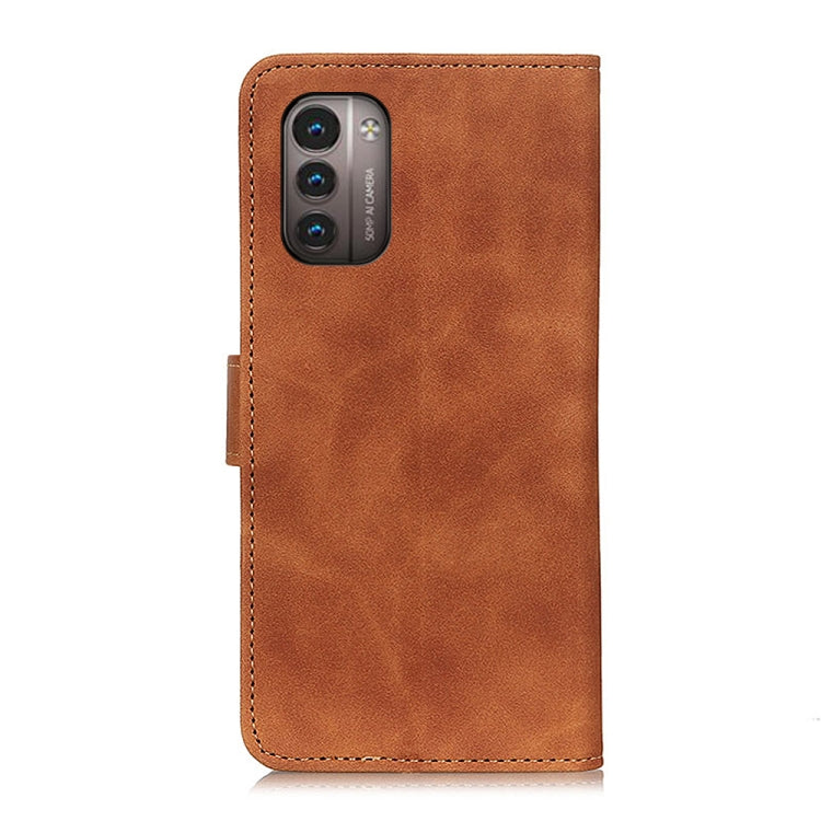 For Nokia G11 / G21  KHAZNEH Retro Texture Horizontal Flip Leather Phone Case