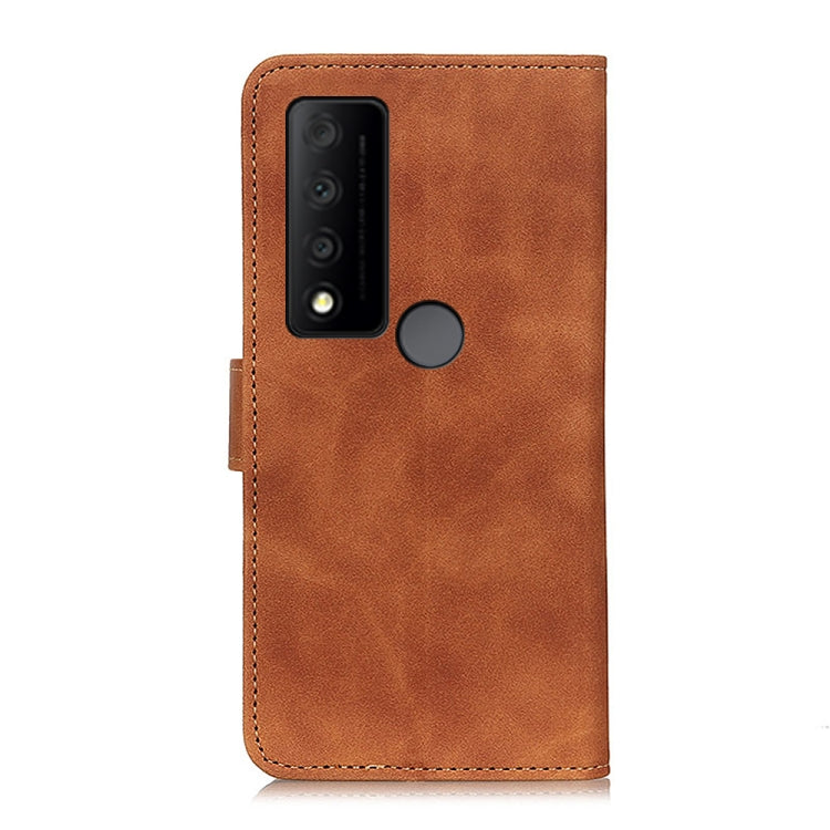 For TCL 30 V 5G / 30 XE 5G KHAZNEH Retro Texture Horizontal Flip Leather Phone Case