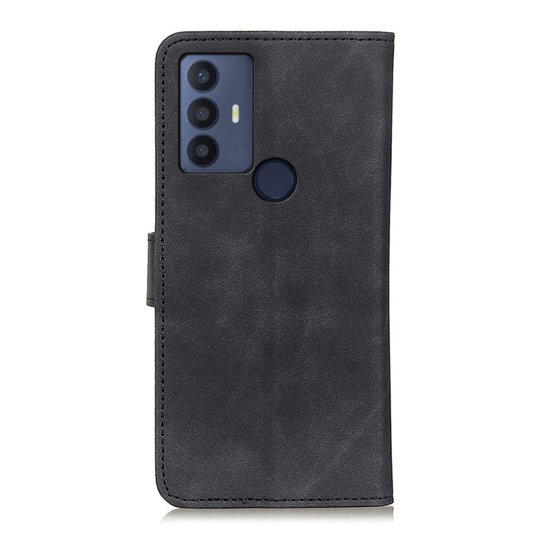 For TCL 30 SE / Sharp Aquos V6 & V6+ KHAZNEH Retro Texture Horizontal Flip Leather Phone Case
