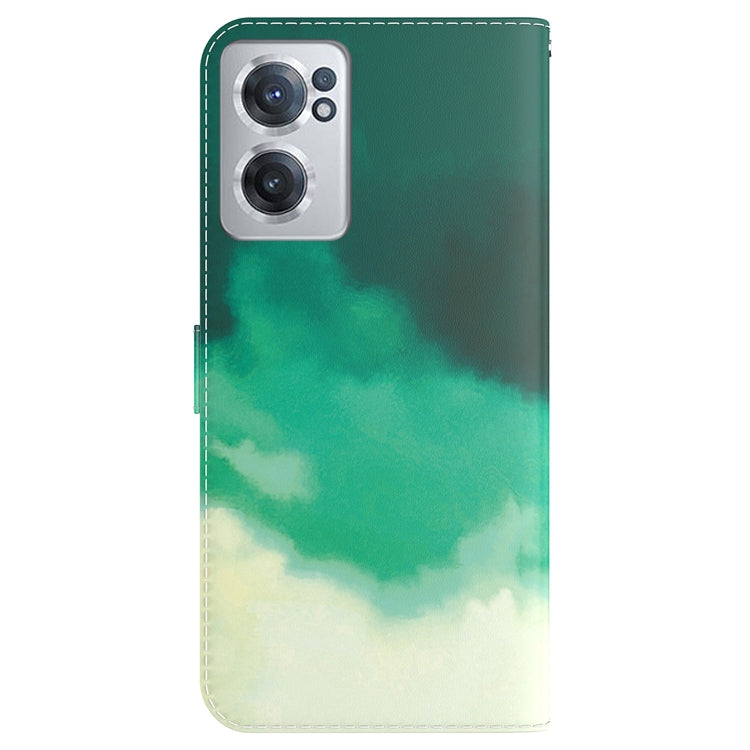 For OnePlus Nord CE 2 5G Watercolor Pattern Horizontal Flip Leather Phone Case