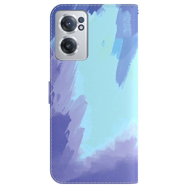 For OnePlus Nord CE 2 5G Watercolor Pattern Horizontal Flip Leather Phone Case