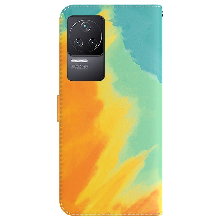 For Xiaomi Redmi K50 / K50 Pro Watercolor Pattern Horizontal Flip Leather Phone Case
