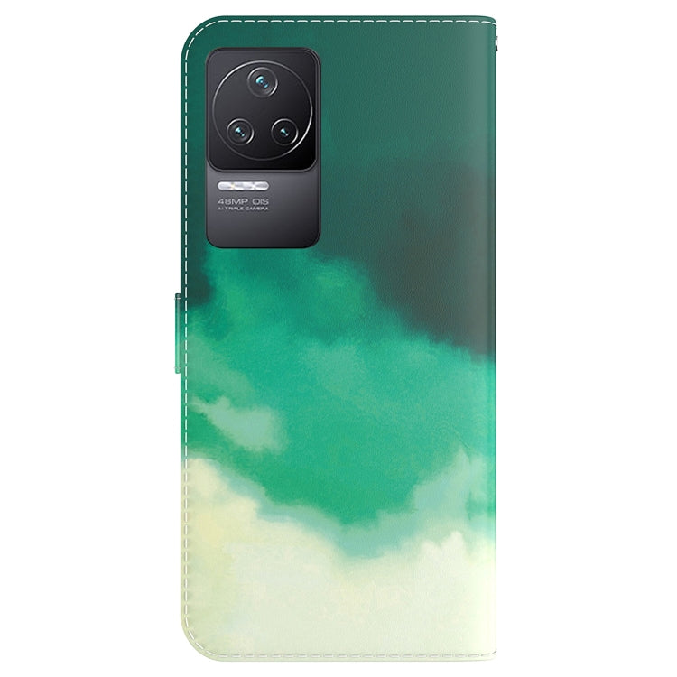 For Xiaomi Redmi K40S Watercolor Pattern Horizontal Flip Leather Phone Case