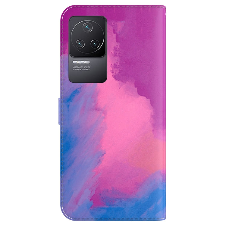 For Xiaomi Redmi K40S Watercolor Pattern Horizontal Flip Leather Phone Case