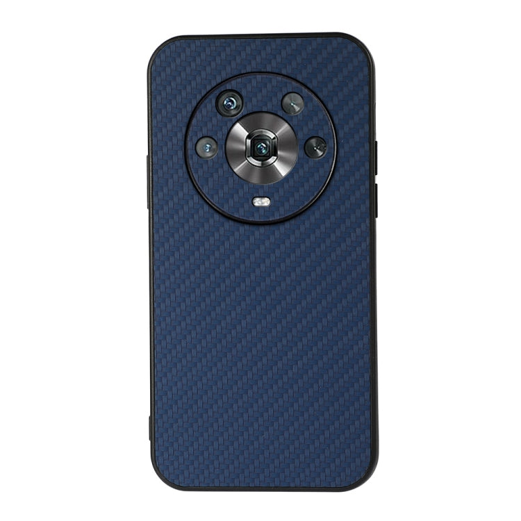 For Honor Magic4 Accurate Hole Carbon Fiber Texture PU Phone Case