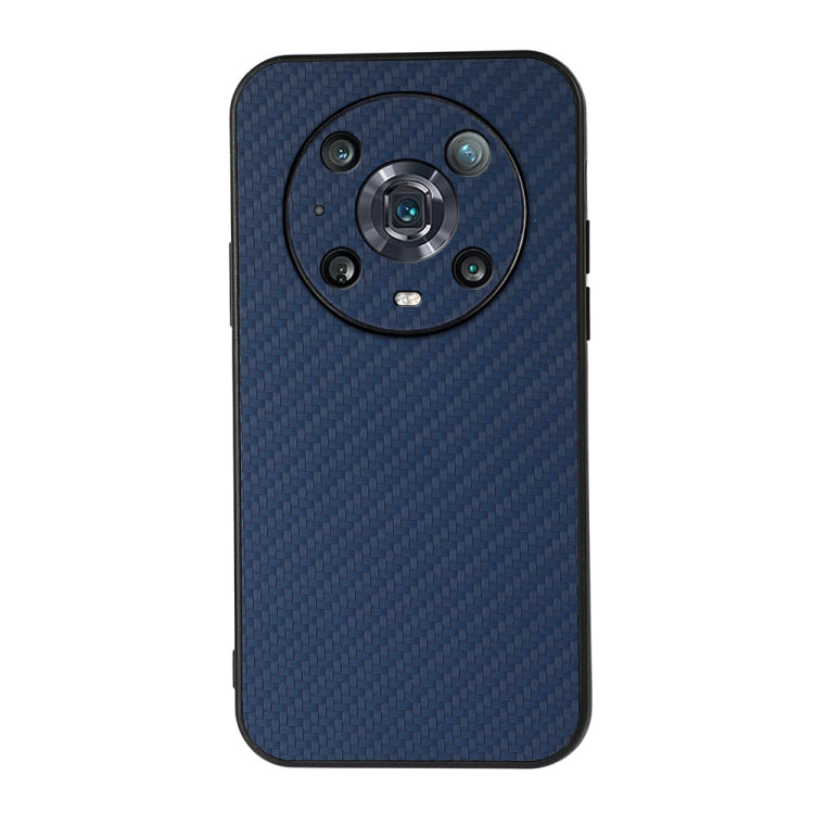 For Honor Magic4 Pro Accurate Hole Carbon Fiber Texture PU Phone Case