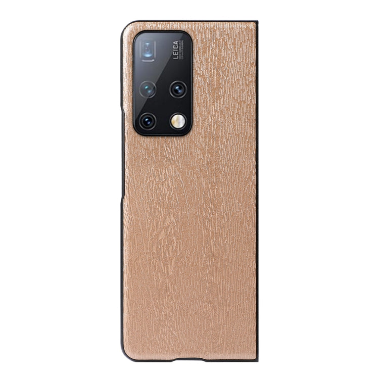 For Huawei Mate X2 Wood Texture PU Phone Case