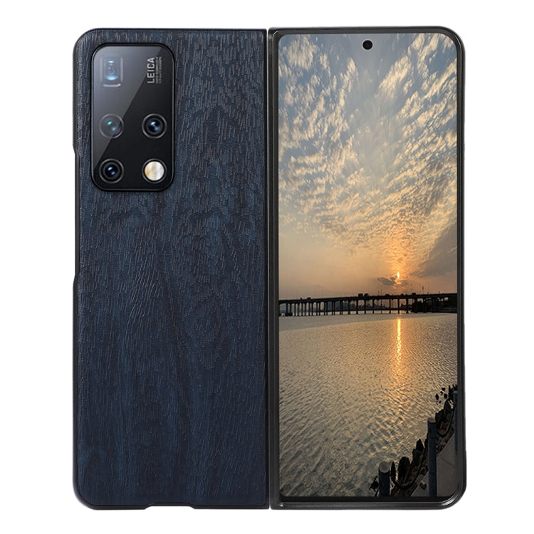 For Huawei Mate X2 Wood Texture PU Phone Case