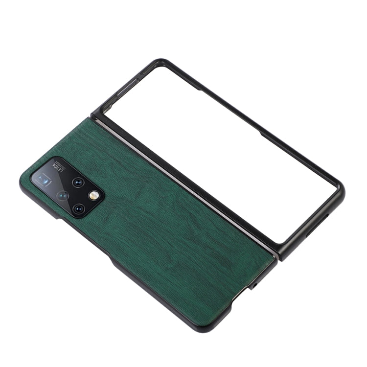 For Huawei Mate X2 Wood Texture PU Phone Case