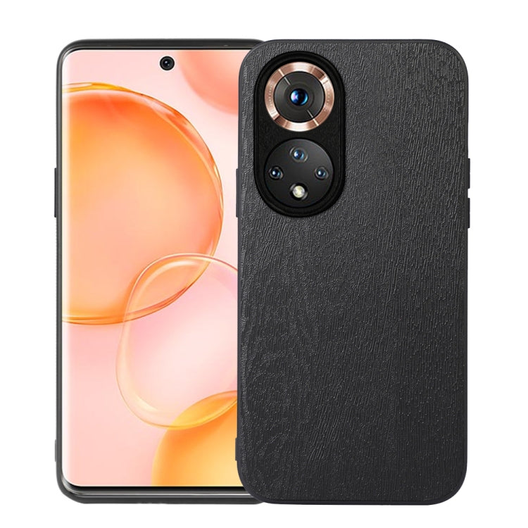 For Honor 50 Wood Texture PU Phone Case
