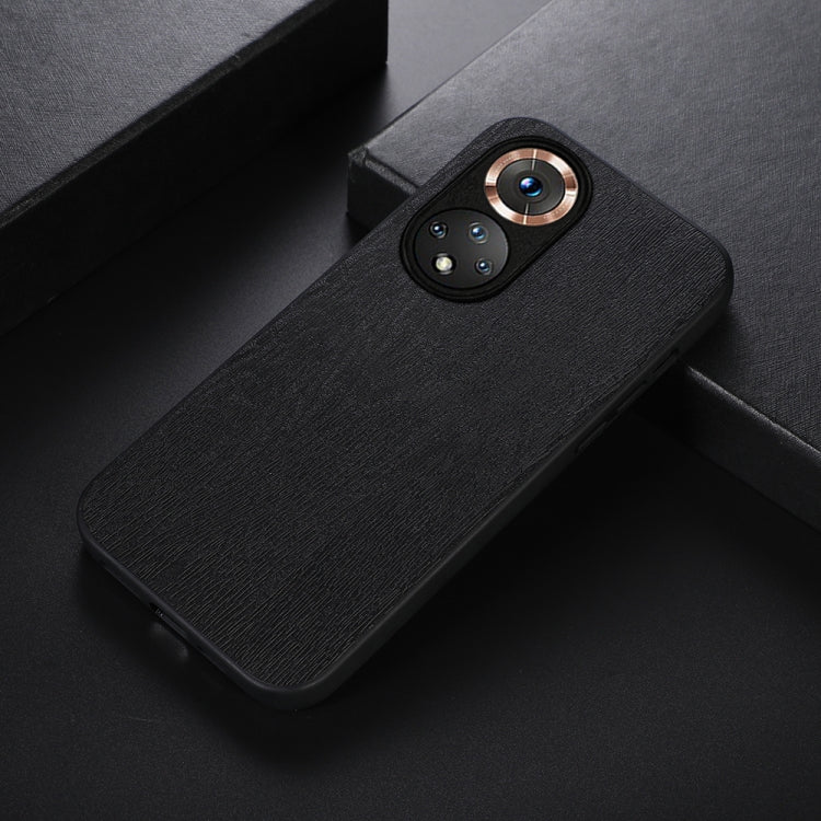 For Honor 50 Wood Texture PU Phone Case