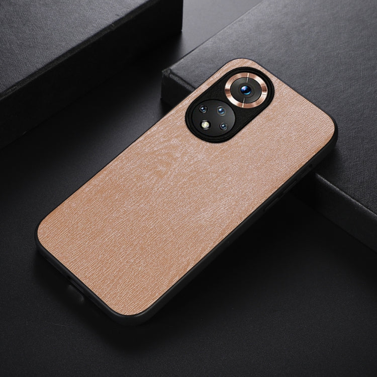 For Honor 50 Wood Texture PU Phone Case