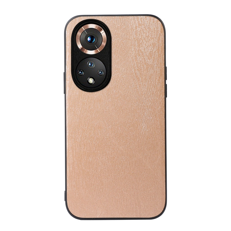 For Honor 50 Wood Texture PU Phone Case