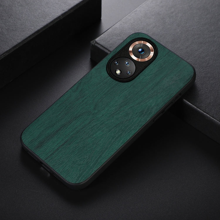 For Honor 50 Wood Texture PU Phone Case