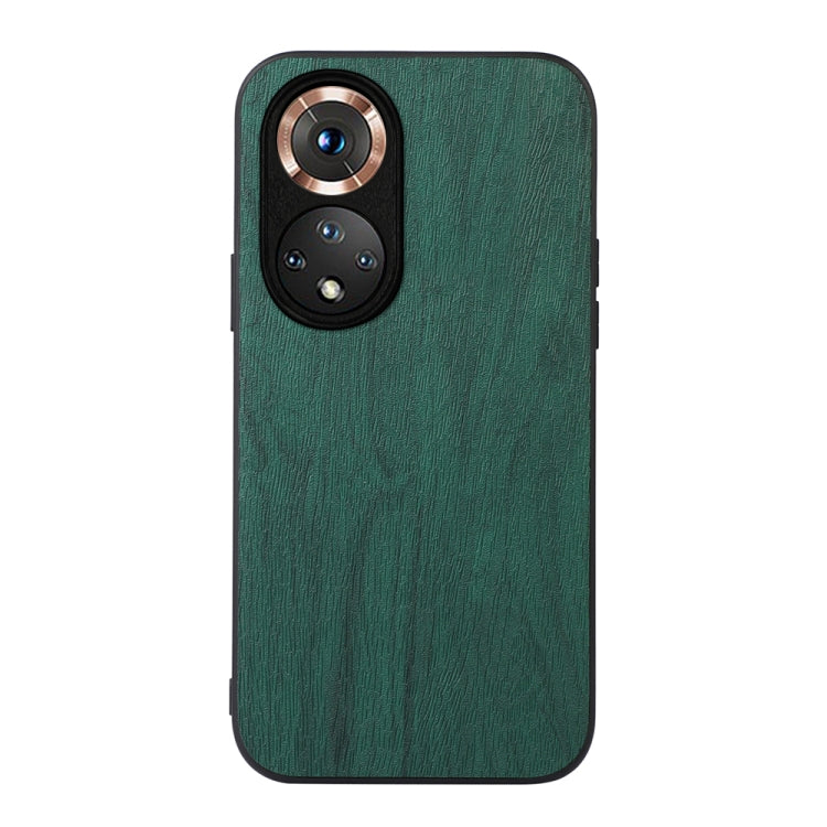For Honor 50 Wood Texture PU Phone Case