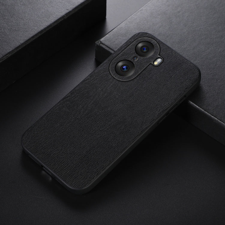 For Honor 60 Pro Wood Texture PU Phone Case