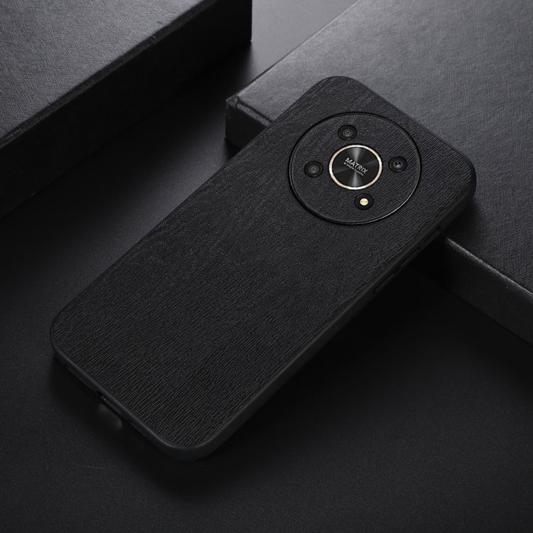 For Honor X30 Wood Texture PU Phone Case