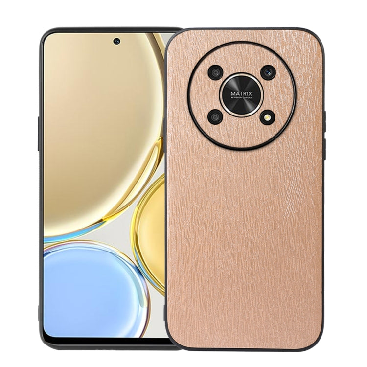 For Honor X30 Wood Texture PU Phone Case