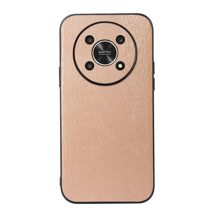 For Honor X30 Wood Texture PU Phone Case