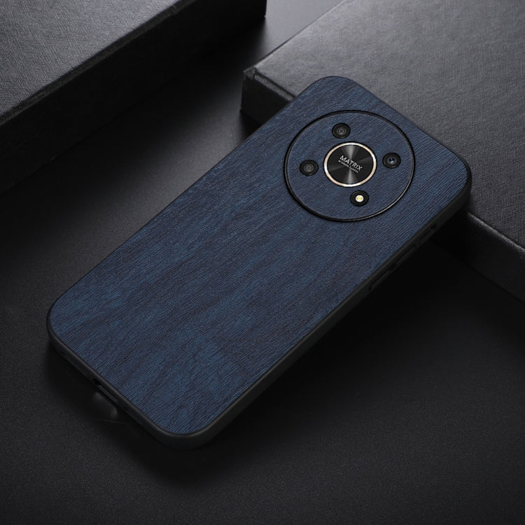 For Honor X30 Wood Texture PU Phone Case