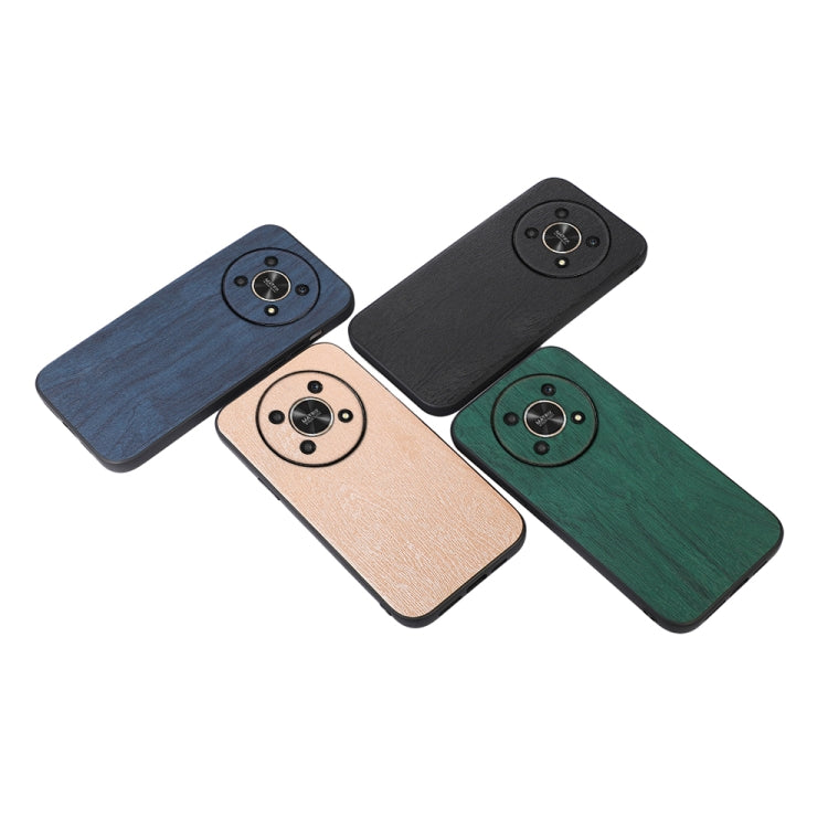 For Honor X30 Wood Texture PU Phone Case