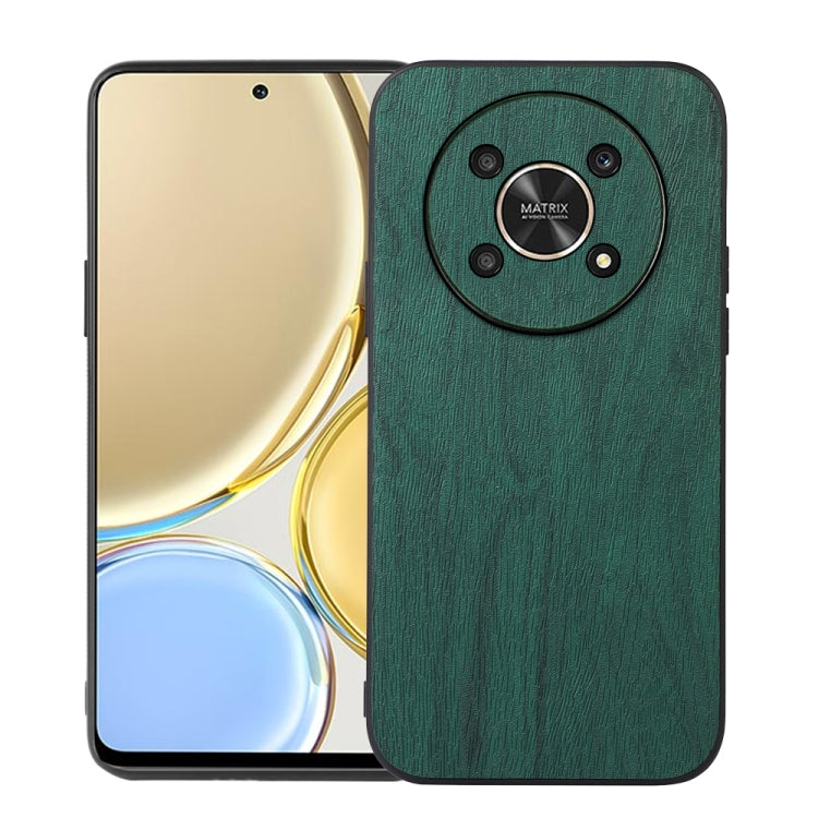 For Honor X30 Wood Texture PU Phone Case
