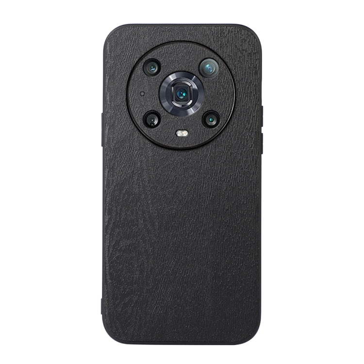 For Honor Magic4 Pro Wood Texture PU Phone Case